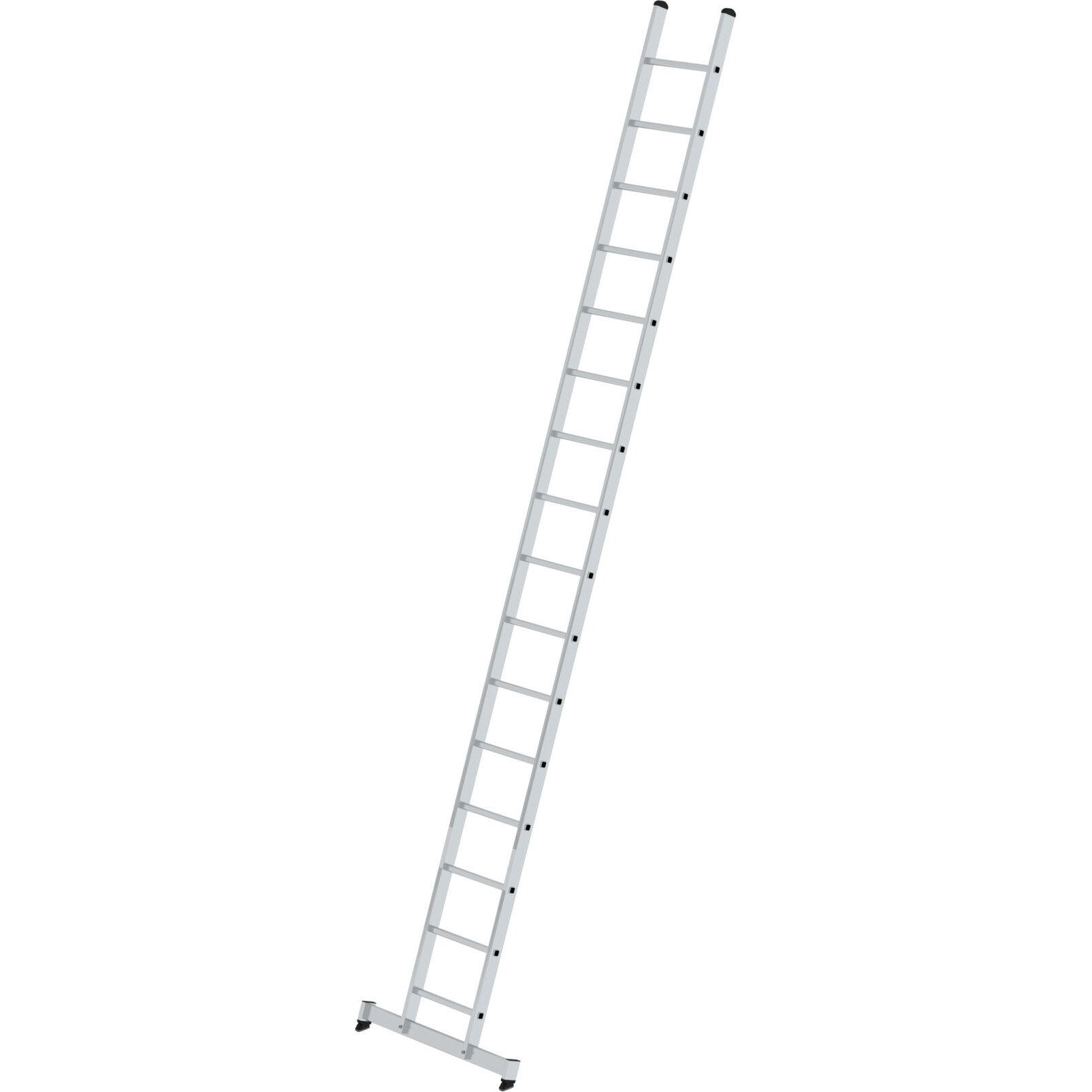 Приставная алюминиевая лестница 16 ступеней с траверсой «nivello»® Munk 010316