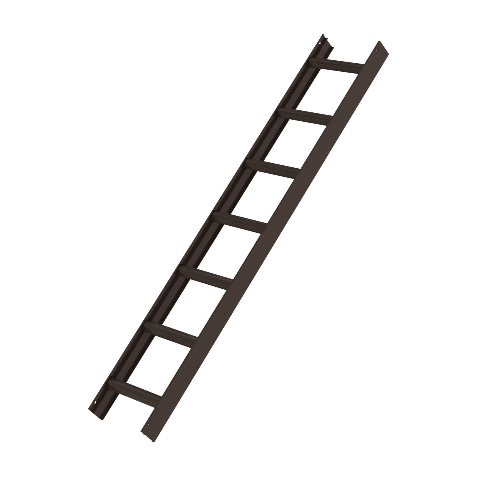 Лестница для крыши из алюминия коричневого цвета 1.96 м 7 ступеней Munk 011116
