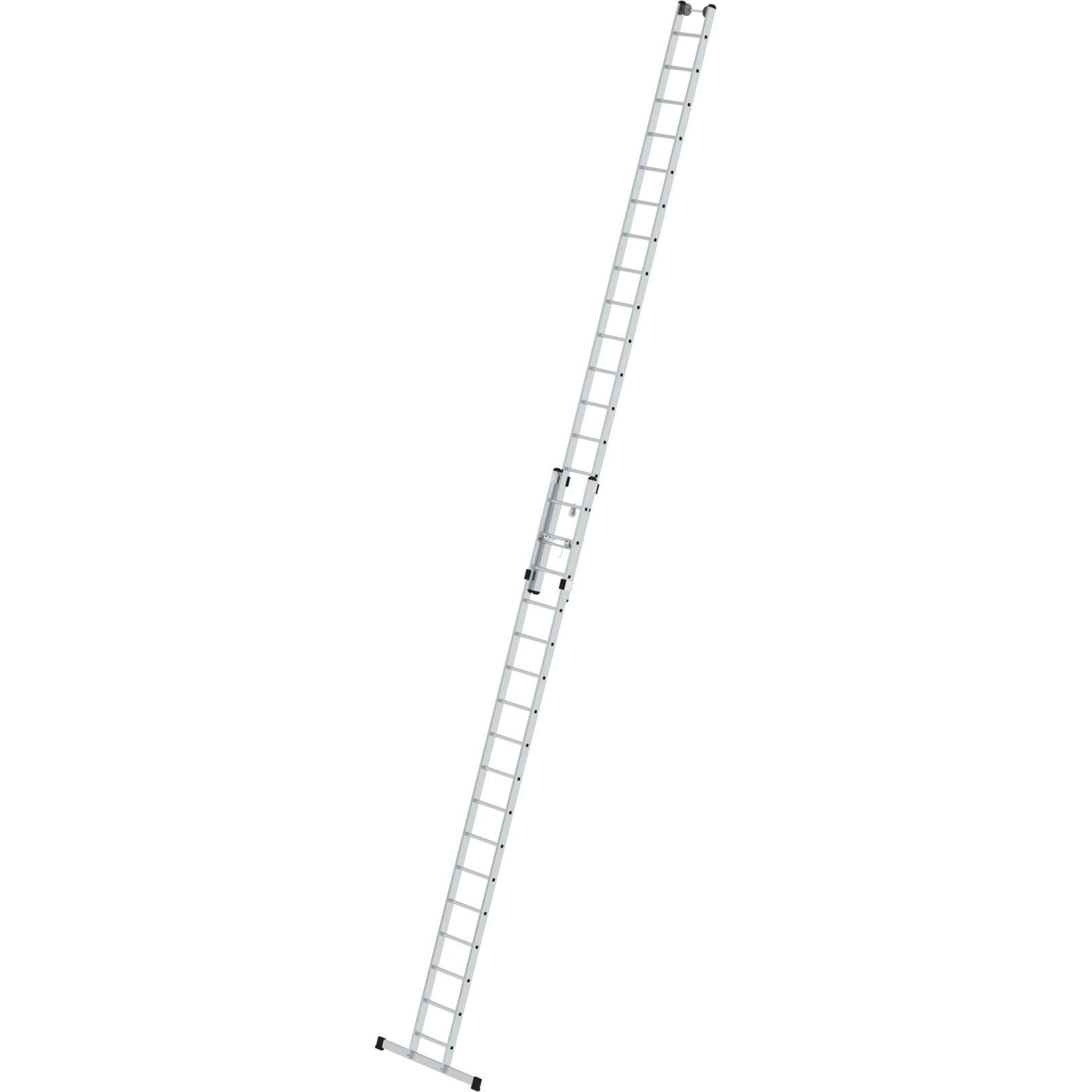 Двухсекционная лестница 2 x 17 выдвижная тросом со стабилизатором Munk 011717