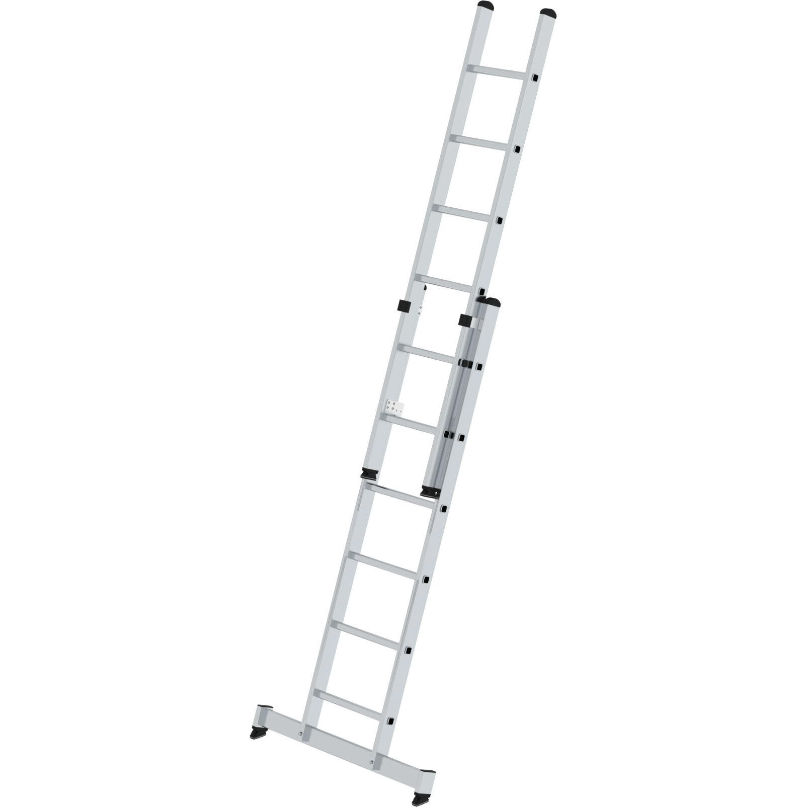 Двухсекционная алюминиевая лестница 2 x 6 со стабилизатором «nivello»® Munk 020406