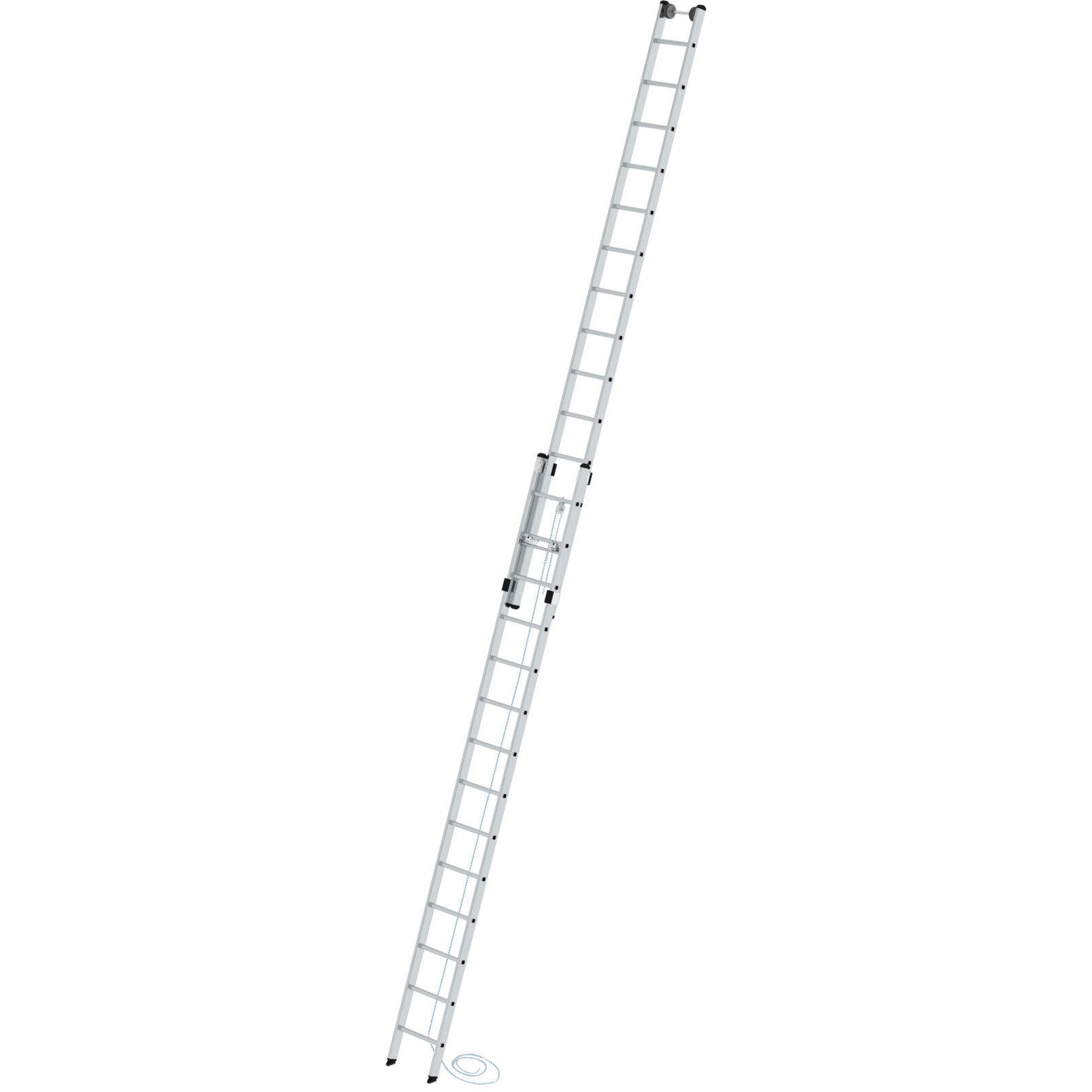 Двухсекционная лестница 2 x 14 выдвижная тросом Munk 021214