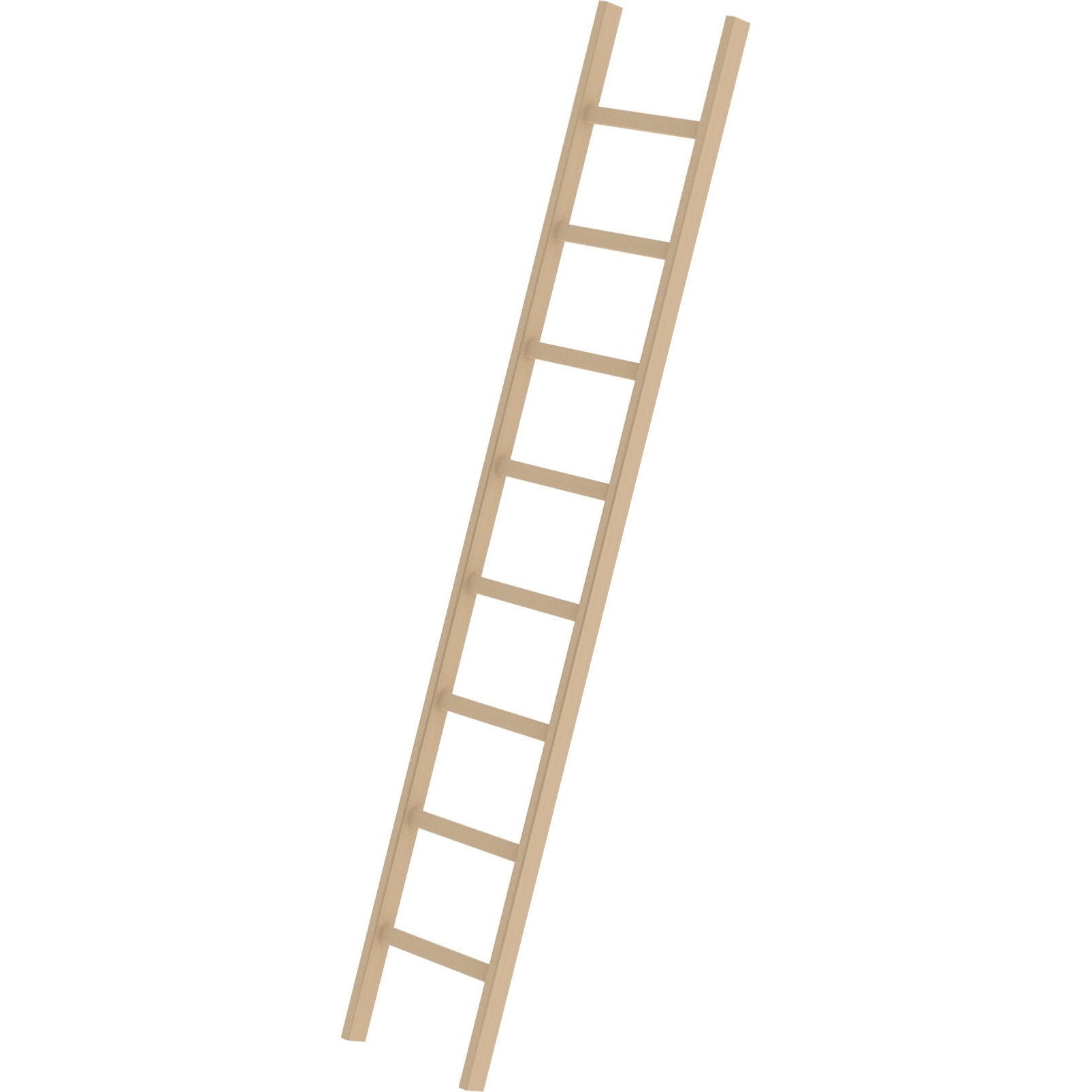 Приставная деревянная лестница 8 ступеней Munk 033108