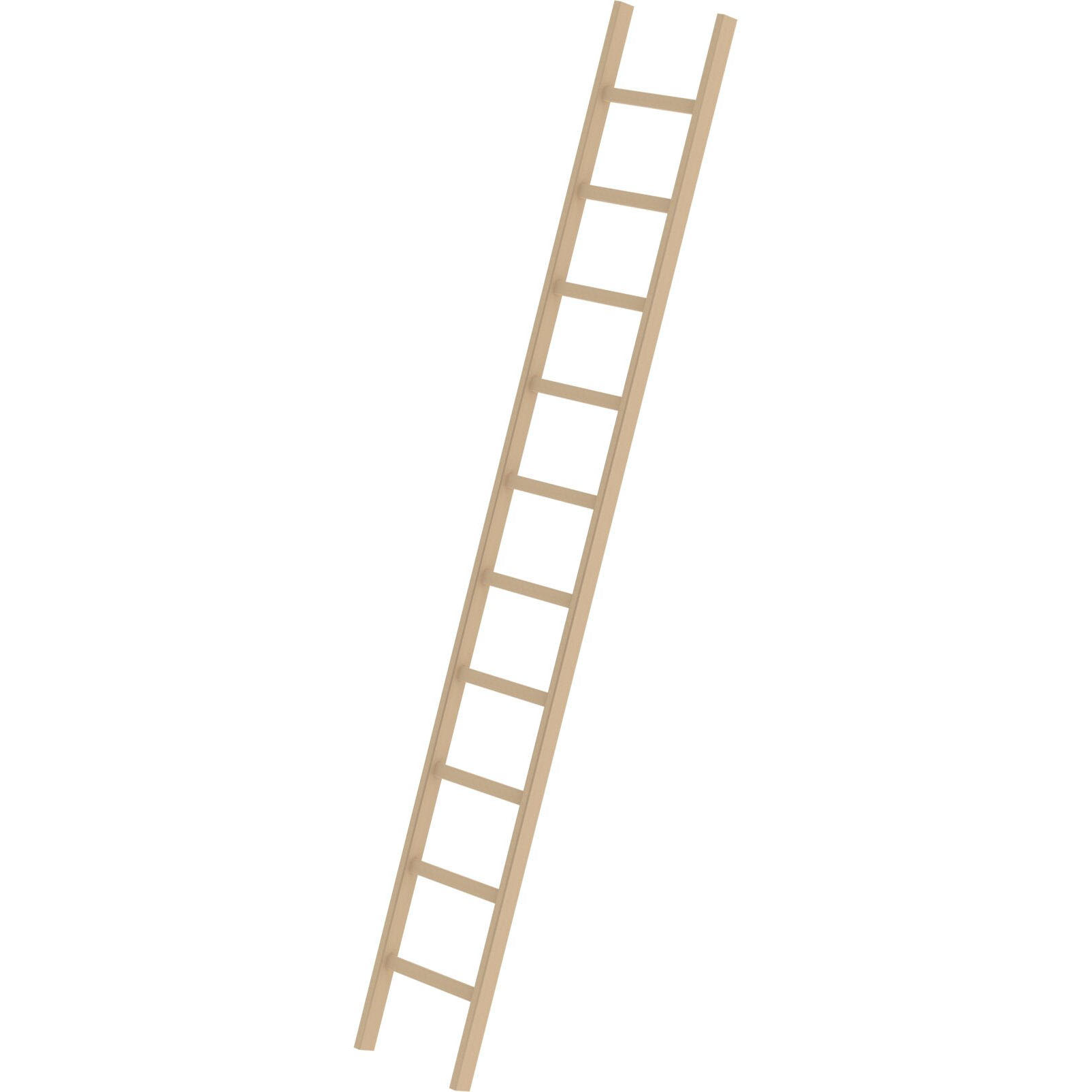 Приставная деревянная лестница 10 ступеней Munk 033110