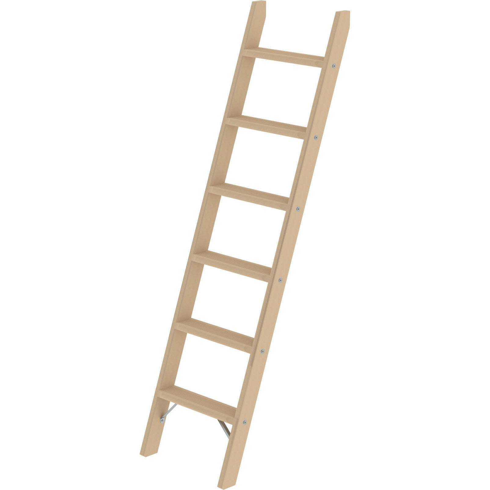 Приставная деревянная лестница 6 ступеней Munk 033706