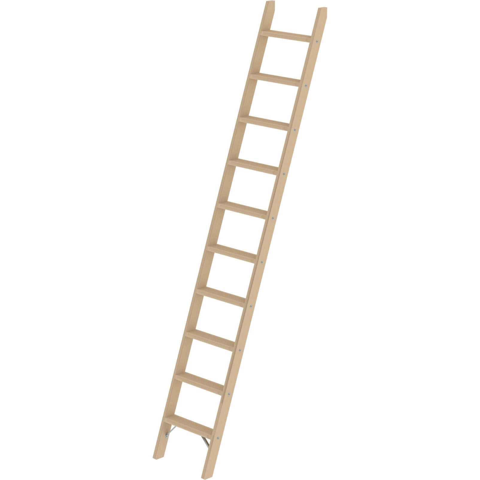 Приставная деревянная лестница 10 ступеней Munk 033710