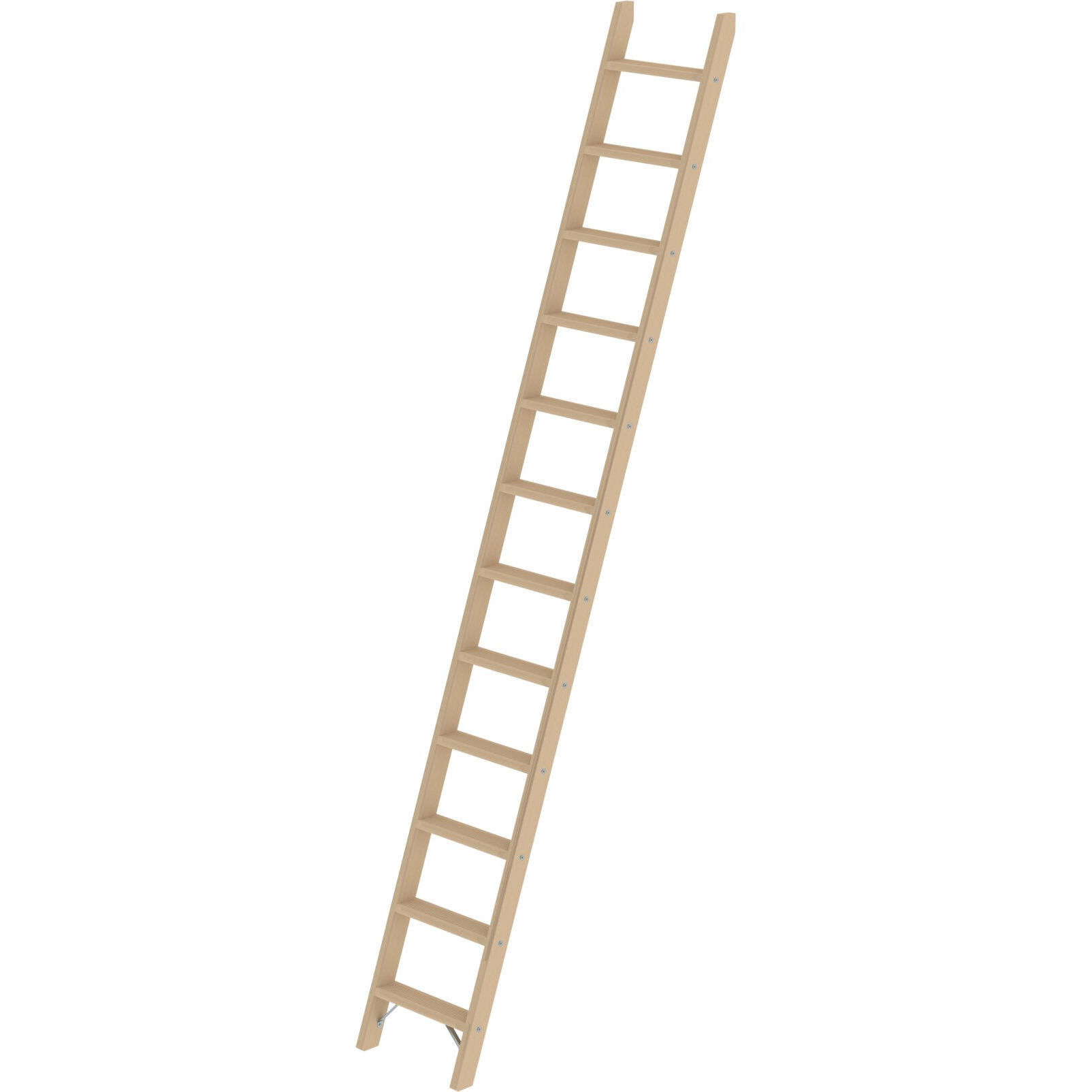 Приставная деревянная лестница 12 ступеней Munk 033712