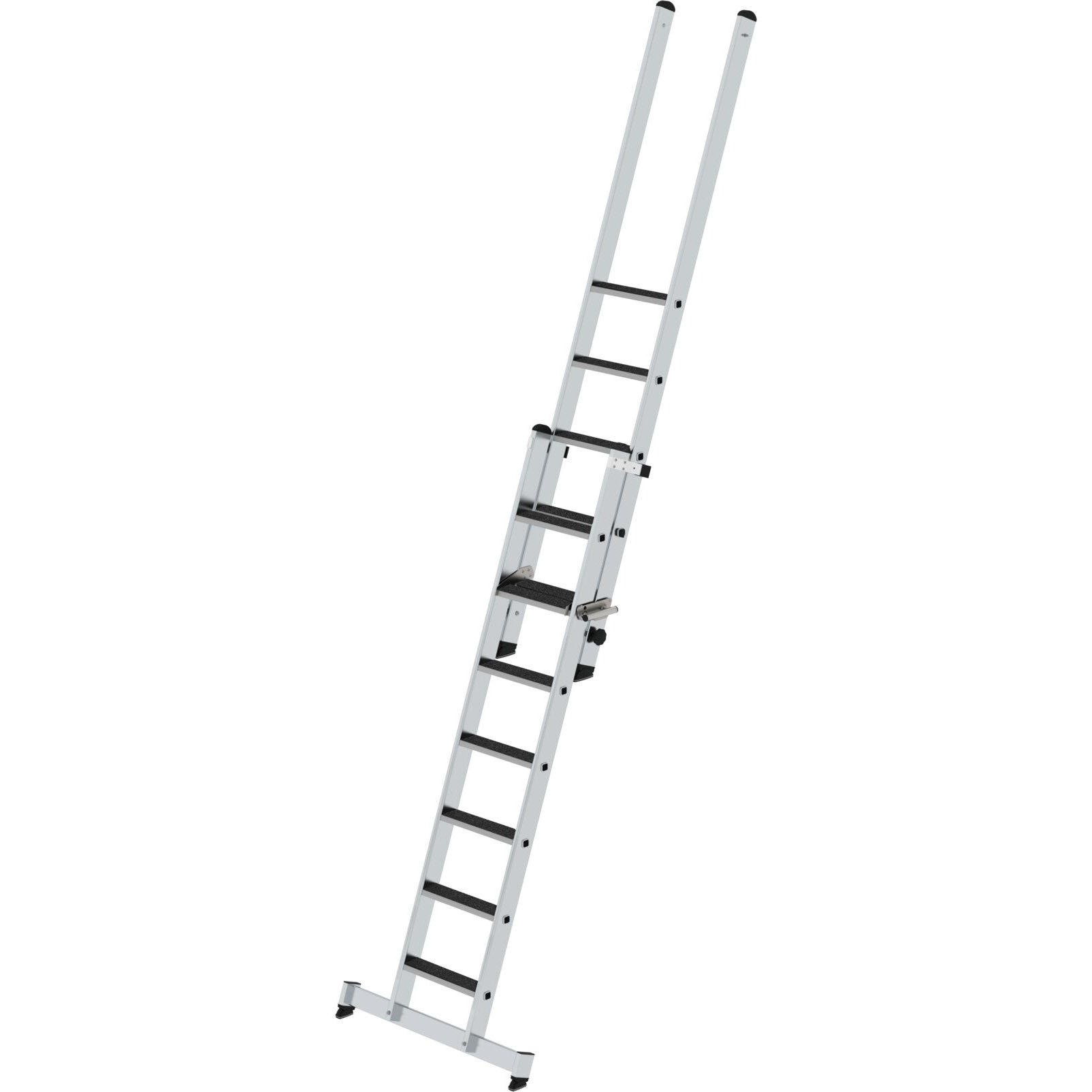 Двухсекционная алюминиевая лестница 1 x 7 1 x 5 Munk со стабилизатором nivello® 040640