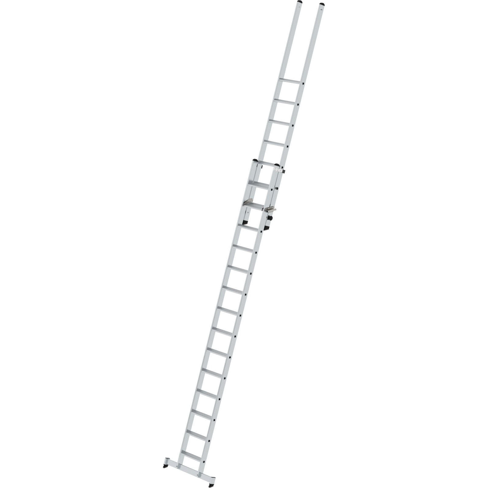 Двухсекционная алюминиевая лестница 1 x 14 1 x 7 Munk со стабилизатором nivello® 040647