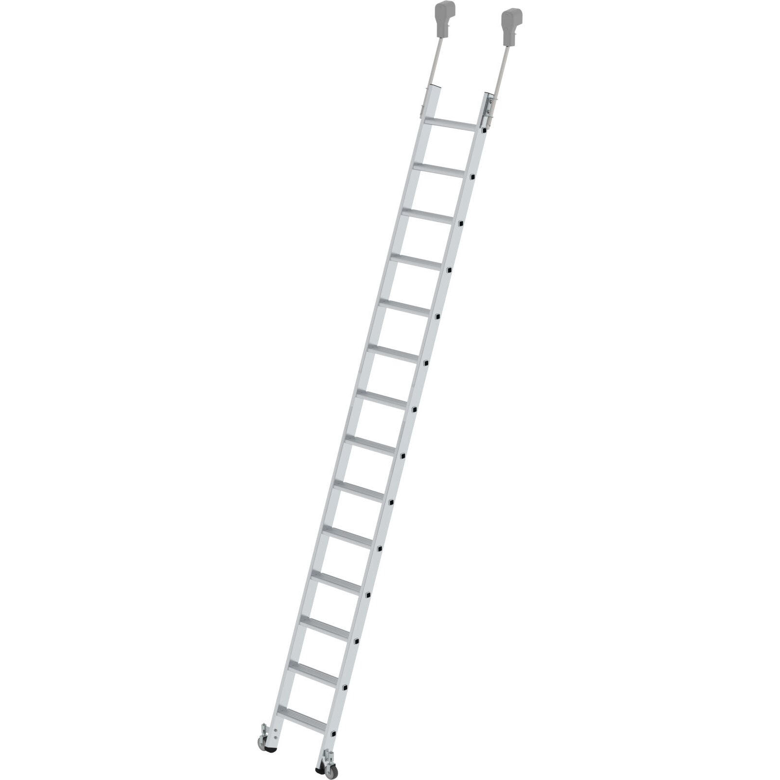 Мобильная стеллажная лестница из алюминия 14 ступеней Munk 041414