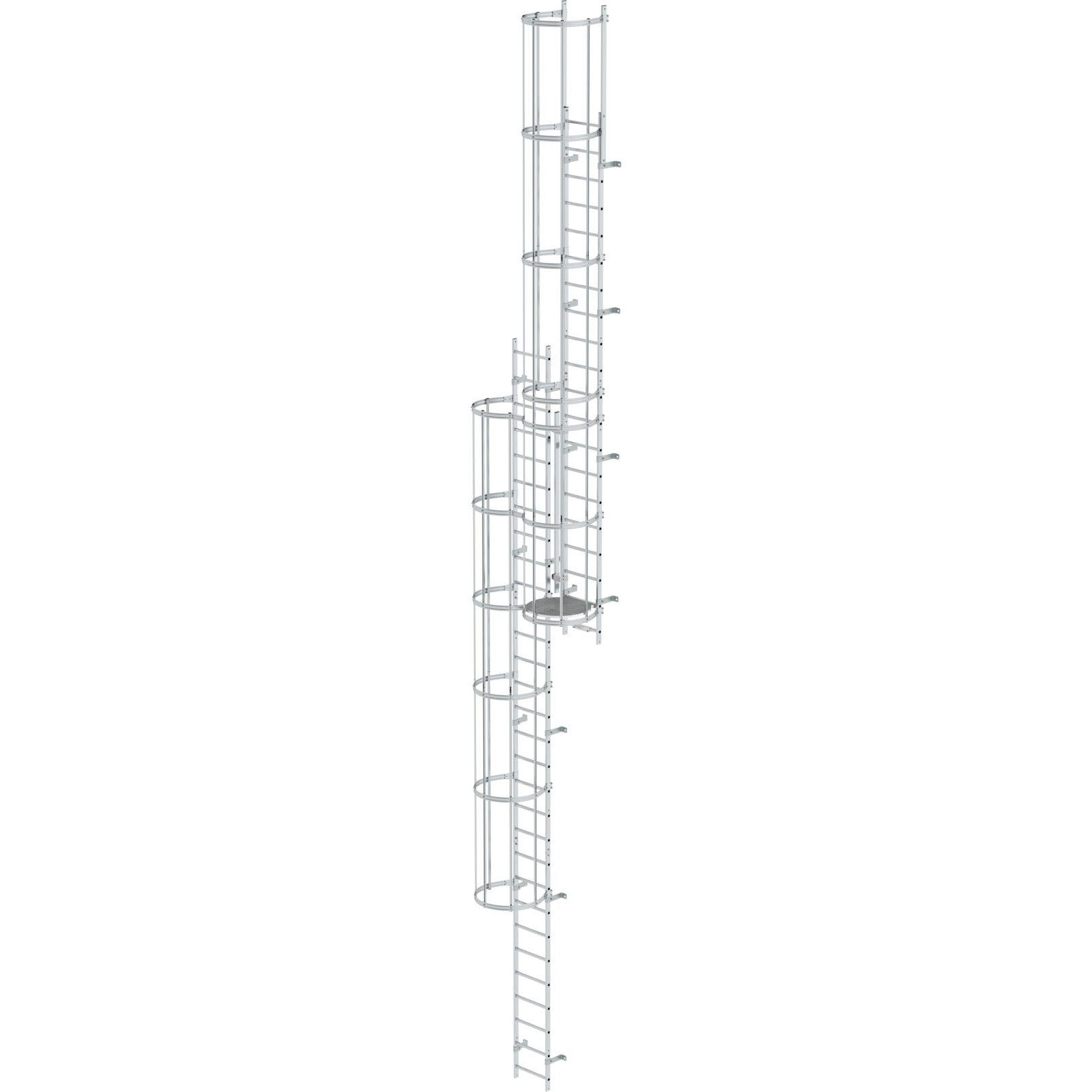 Многопролетная вертикальная лестница из пол. алюминия 12.12 м Munk 510231