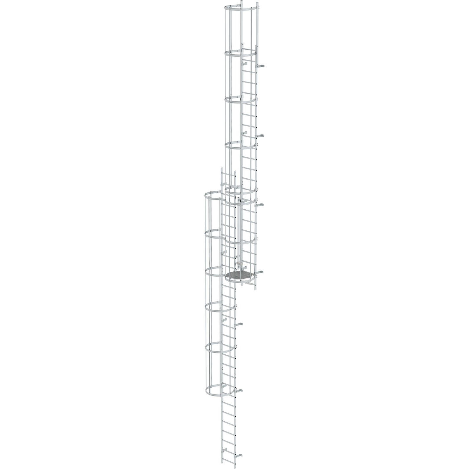 Многопролетная вертикальная лестница из пол. алюминия 12.96 м Munk 510236
