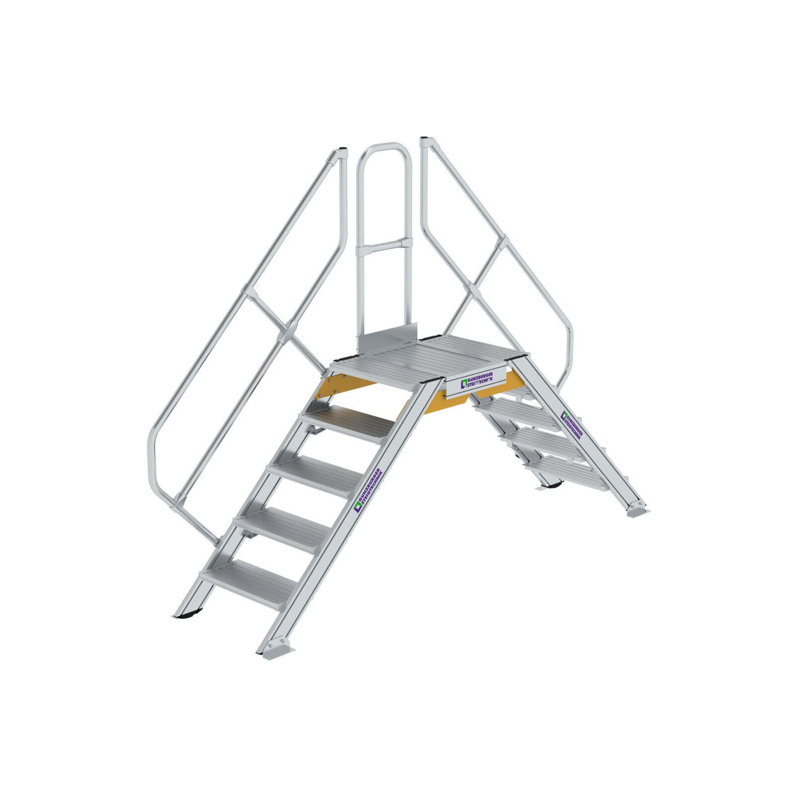 Мостовая лестница из алюминия 45° 2х5 600 мм Munk 600935